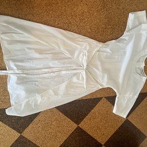 White Wrap dress
